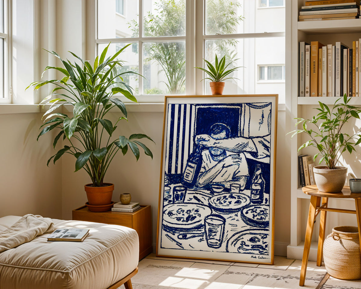 BLUE TABLE - Fine Art Print