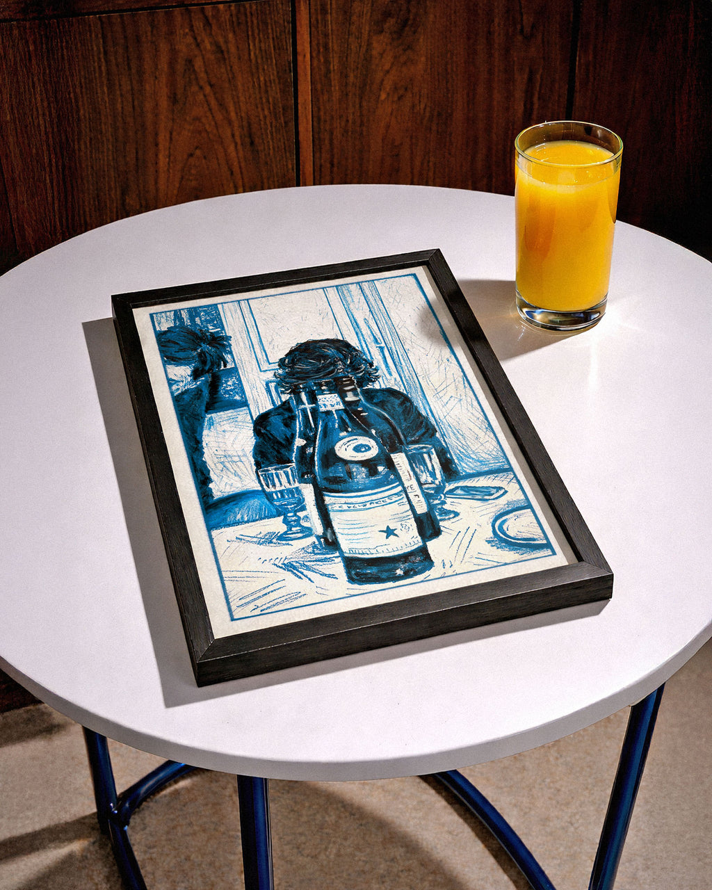 BLUE DRINKS - Fine Art Poster