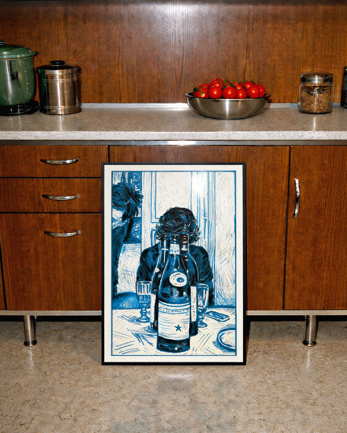 BLUE DRINKS - Fine Art Poster