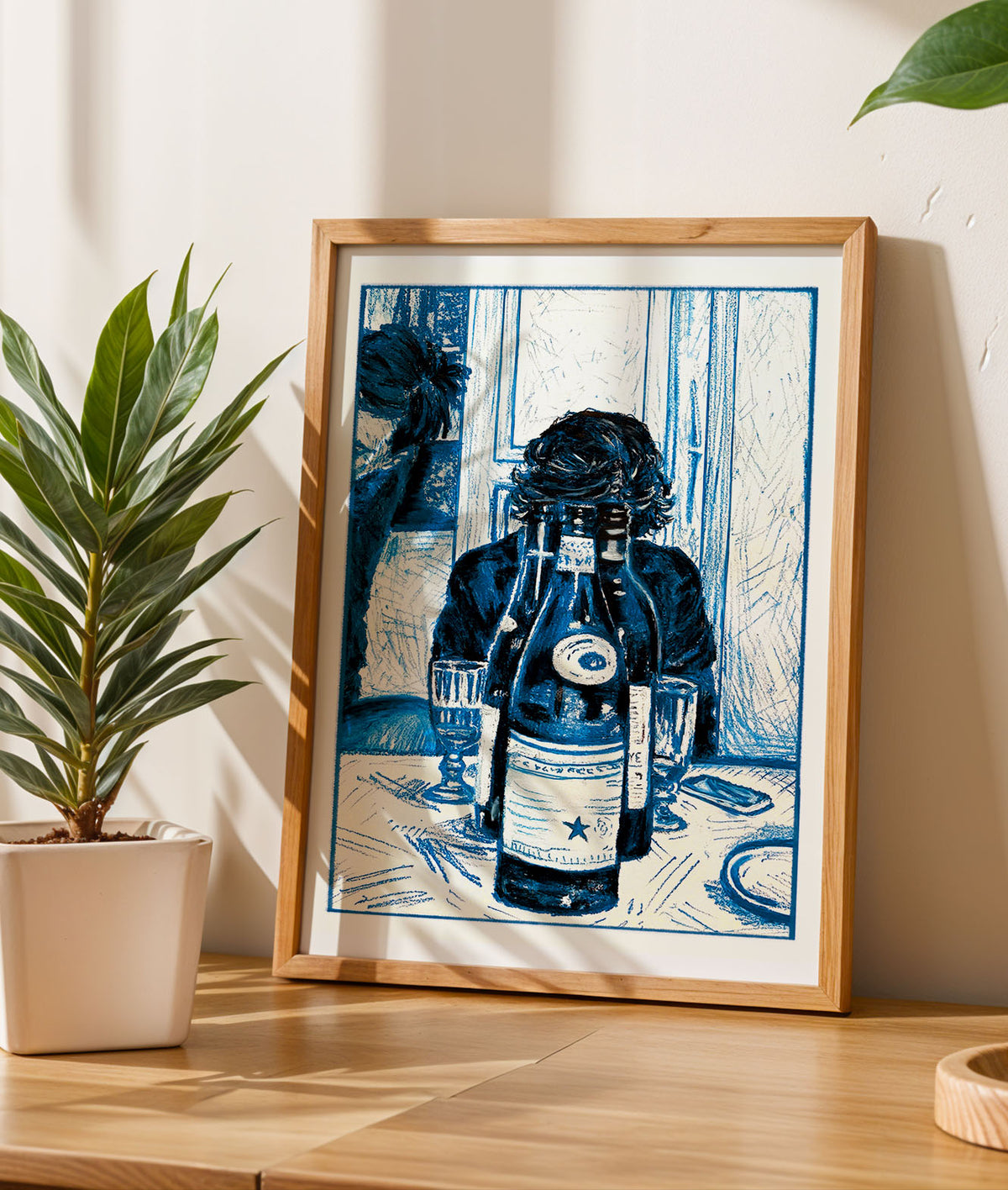BLUE DRINKS - Fine Art Poster