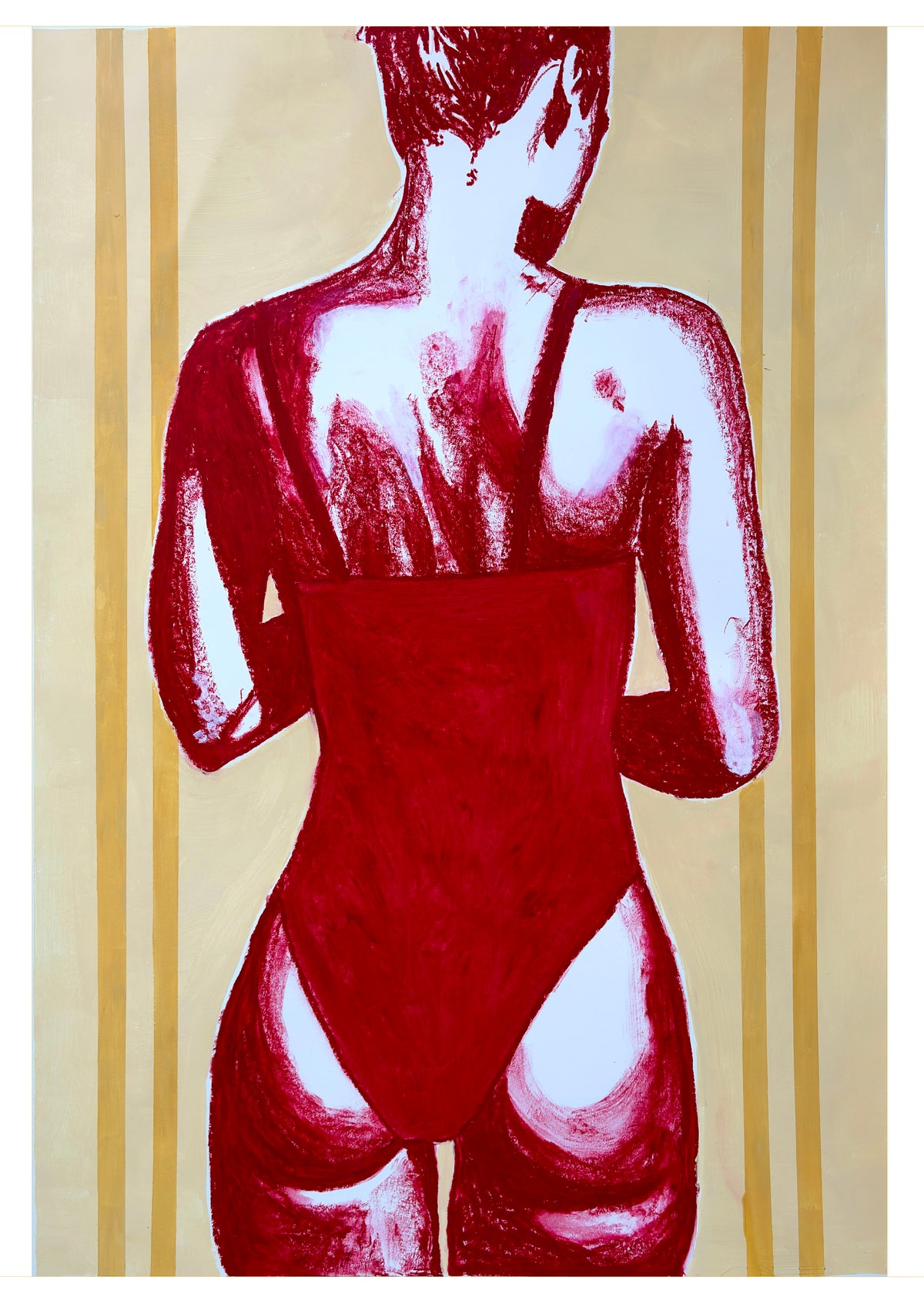 RED SWIM, 70x100 cm