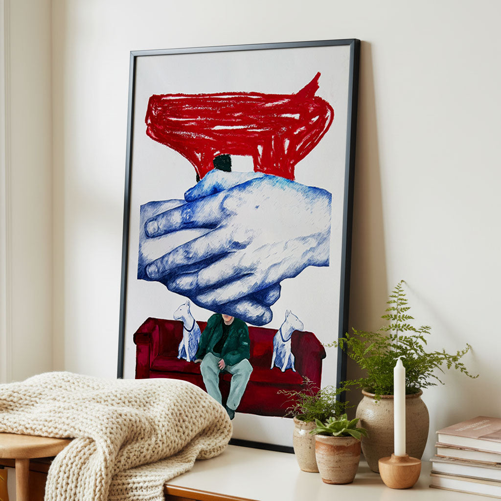 "Hender og bikkjer og pistol" Original 70X100