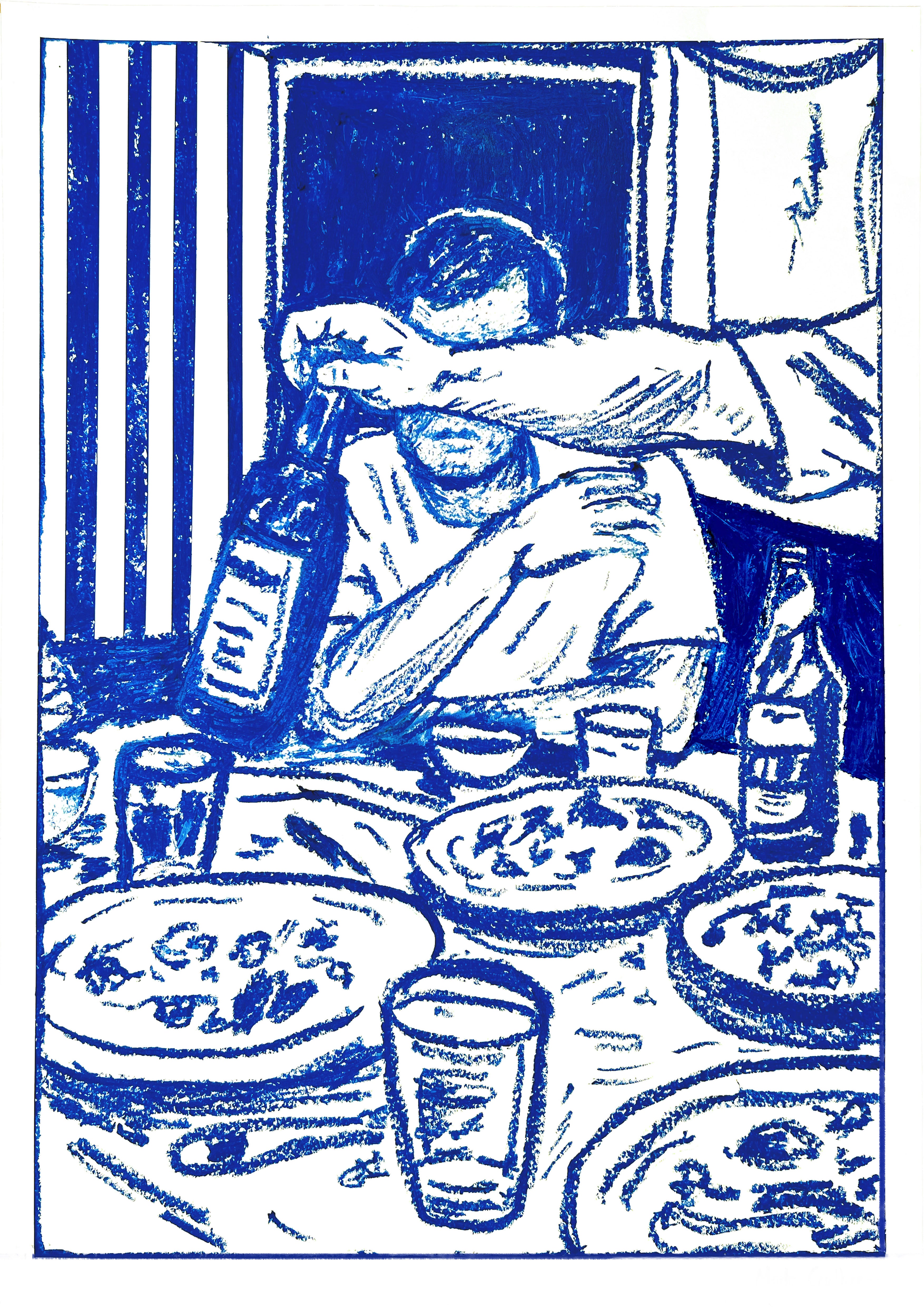 BLUE TABLE - Fine Art Print