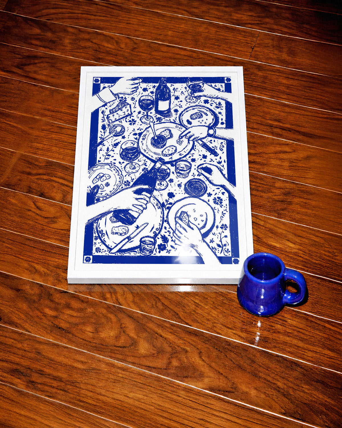 BLUE PARTY - Fine Art Poster