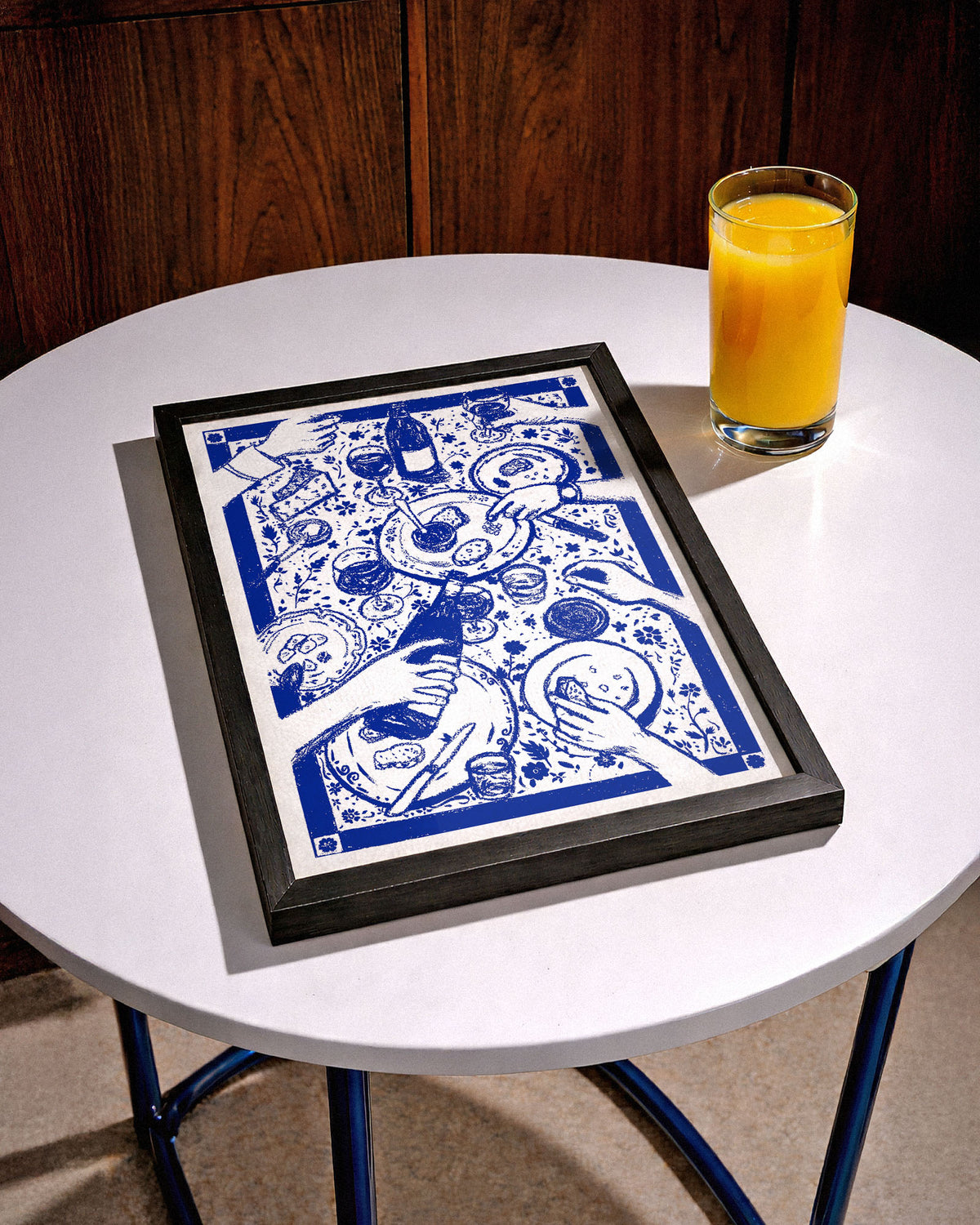 BLUE PARTY - Fine Art Poster