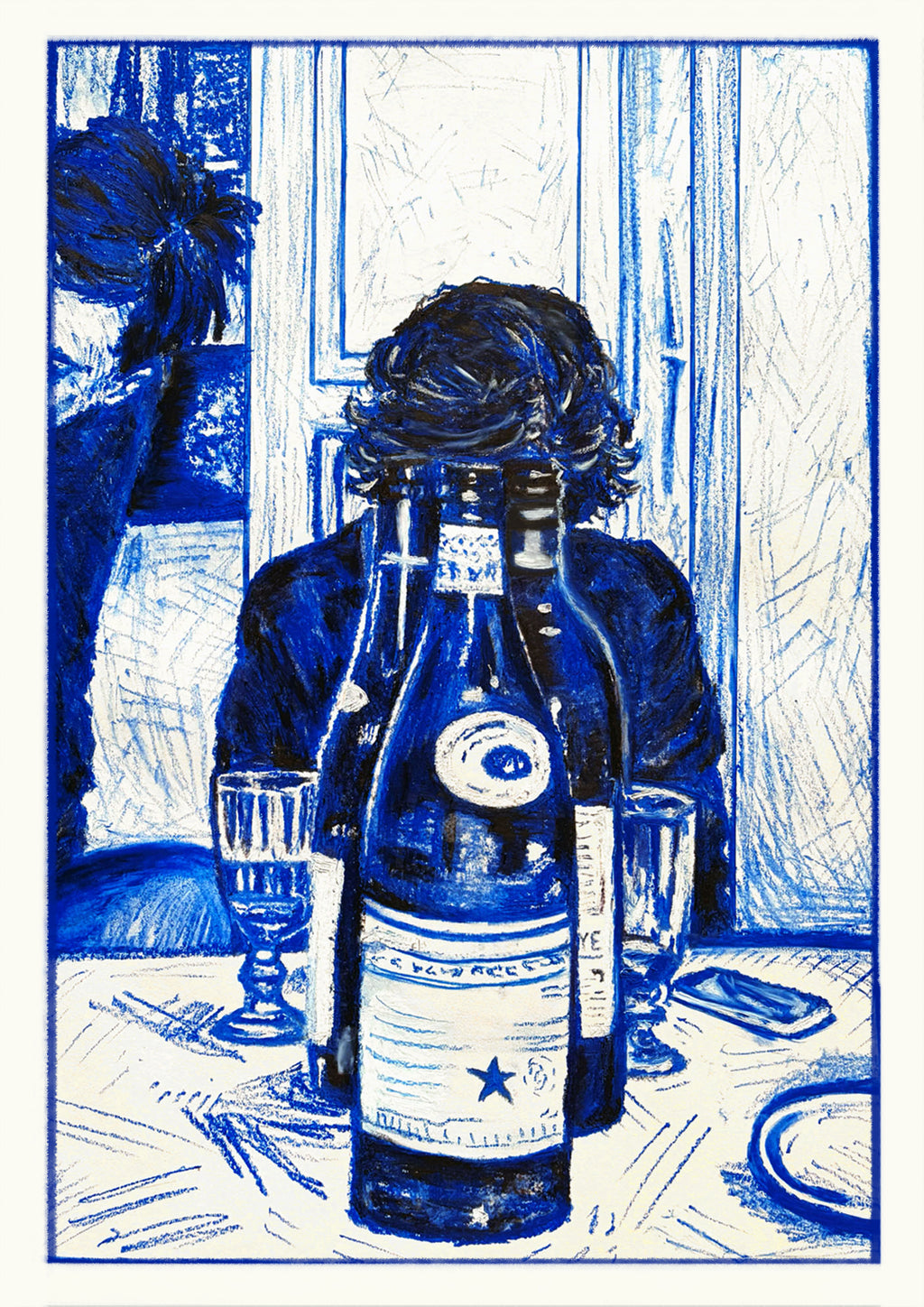 BLUE DRINKS - Fine Art Print