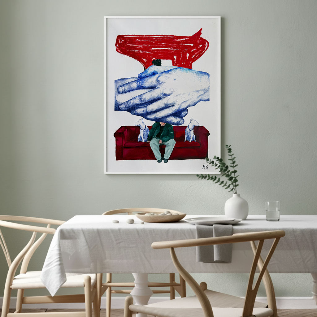 "Hender og bikkjer og pistol" Original 70X100