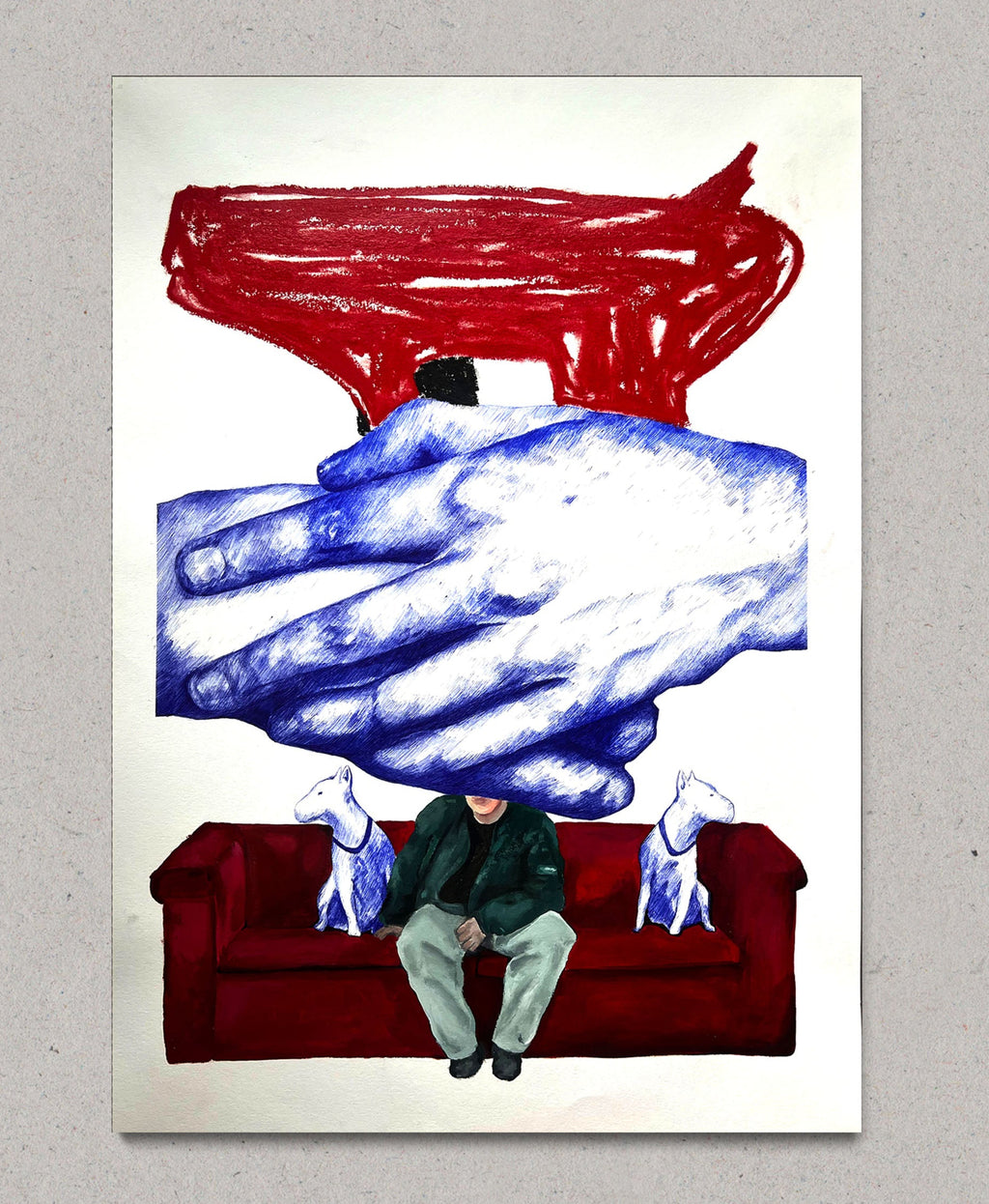 "Hender og bikkjer og pistol" Original 70X100