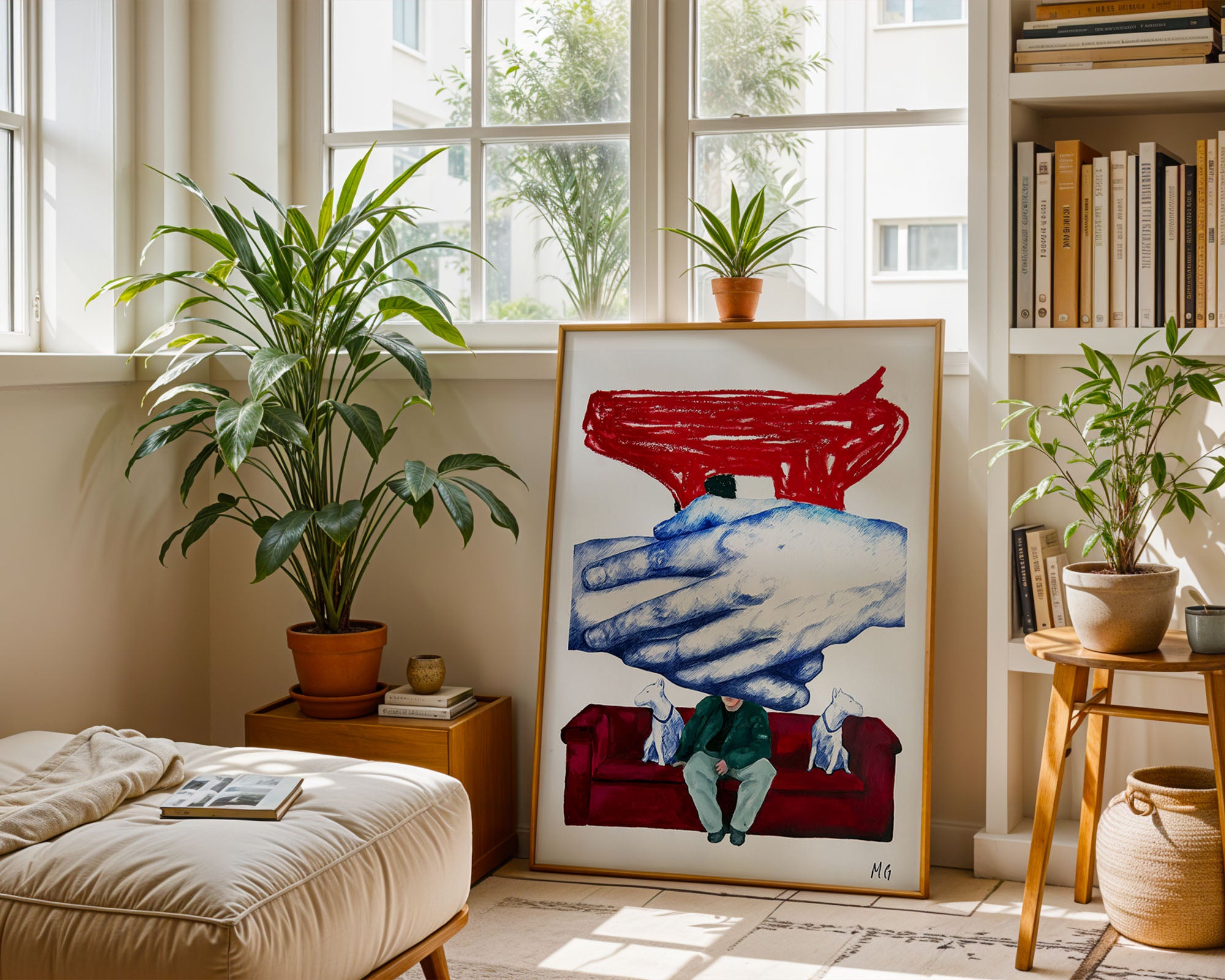 "Hender og bikkjer og pistol" Original 70X100